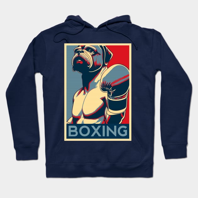 Boxing Dog Hoodie by DesignArchitect